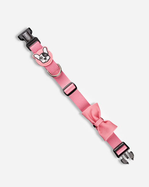 Collar con Moño Rosa